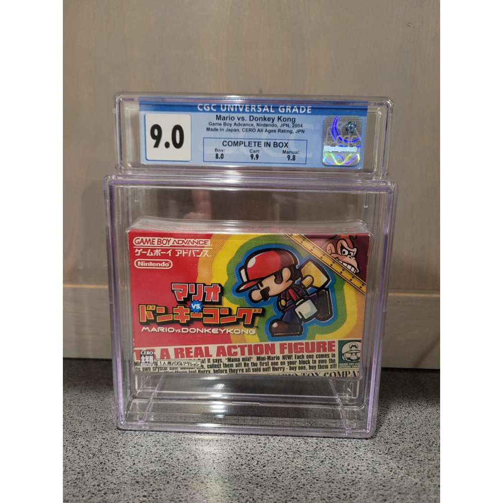 Mario vs Donkey Kong GBA Japan 2004 CGC 9.0 CIB Graded Nintendo Complete